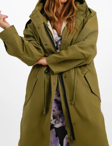 Jachetă lungă ASOS, verde