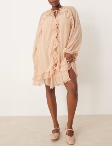 Rochie mini ASOS, bej