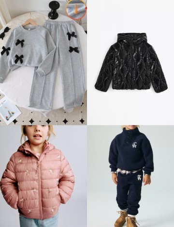 Lot 250 mix haine pentru copii toamna-iarna Mix Branduri, mix culori