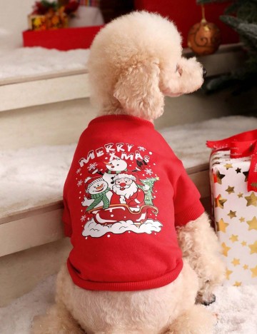 Haină pentru animale Shein, roșu