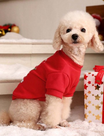 Haină pentru animale Shein, roșu