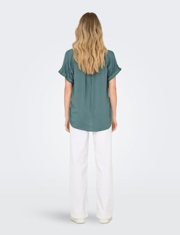 Cămașă cu mânecă scurtă Only, verde