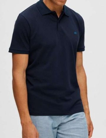 Tricou Selected, bleumarin