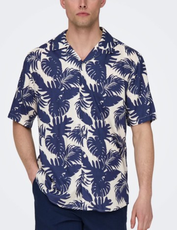 Cămașă cu mânecă scurtă Only & Sons, mix culori