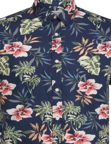 Cămașă cu mânecă scurtă Jack & Jones, albastru