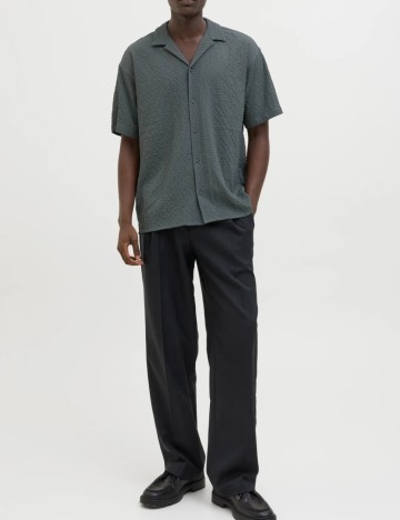 Cămașă cu mânecă scurtă Jack & Jones, verde