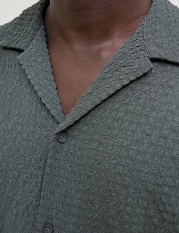 Cămașă cu mânecă scurtă Jack & Jones, verde