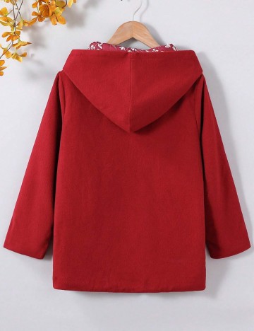 Palton Shein, vișiniu