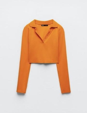 Top Zara, portocaliu