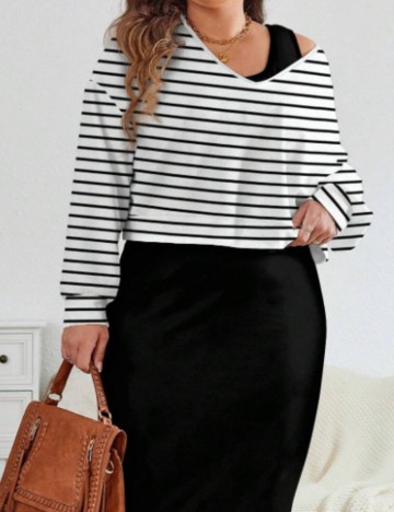 Bluză Shein Curve+, mix culori