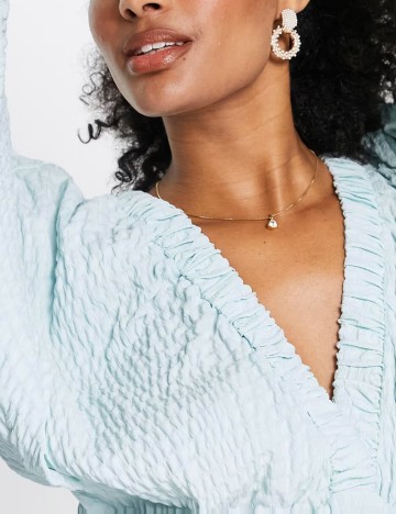 Rochie midi ASOS, albastru