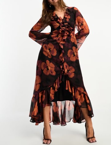 Rochie maxi ASOS, mix culori