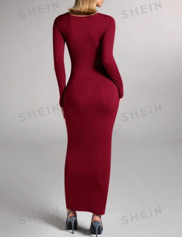 Rochie maxi Shein, vișiniu