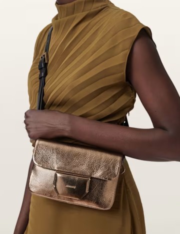 Geantă Allsaints, bronz