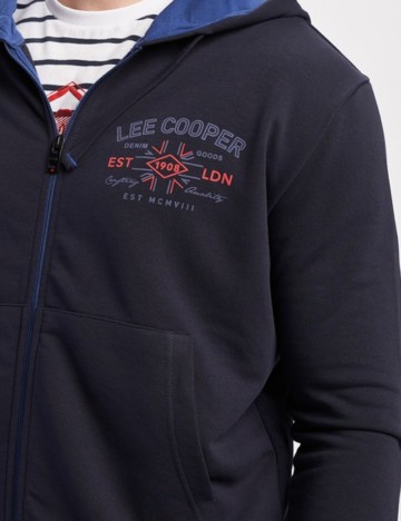 Hanorac Cu Fermoar Lee Cooper, bleumarin