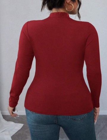 Bluză Shein Curve+, vișiniu