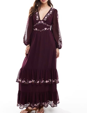 Rochie maxi ASOS, mix culori