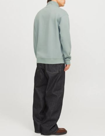 Bluză cu fermoar Jack & Jones, verde