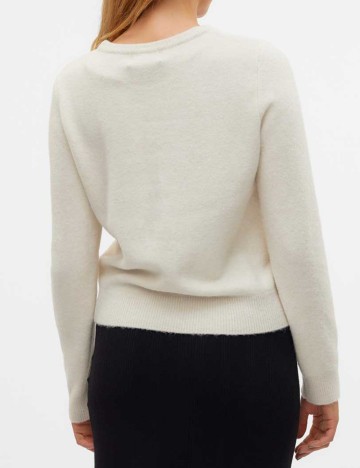 Pulover cu nasturi AWARE by VERO MODA, crem