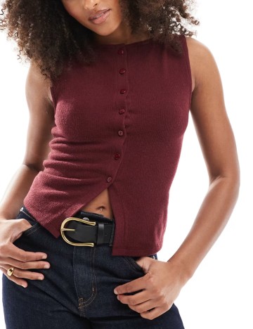 Vestă ASOS, vișiniu