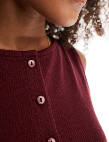 Vestă ASOS, vișiniu