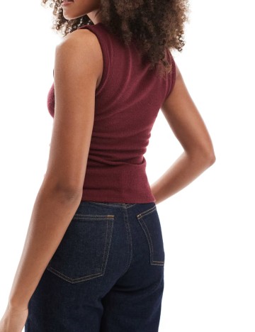 Vestă ASOS, vișiniu