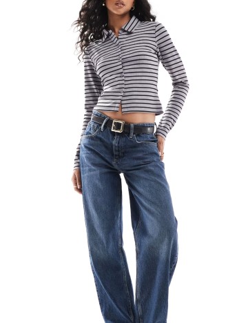 Bluză cu nasturi ASOS, mix culori