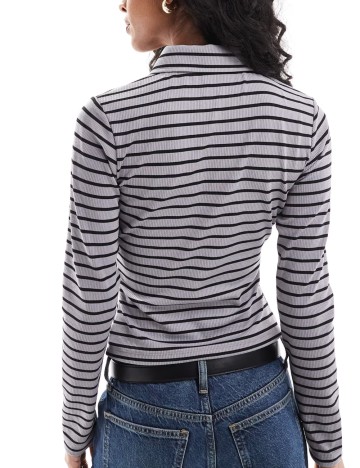 Bluză cu nasturi ASOS, mix culori