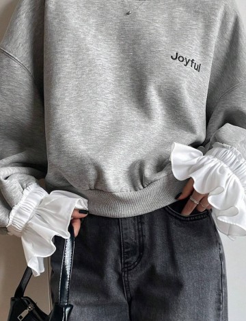 Bluză Shein DAZY  LESS, gri