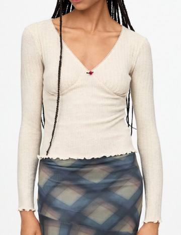 Bluză Pull&Bear, bej