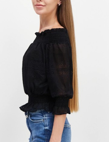 Top Vero Moda, negru