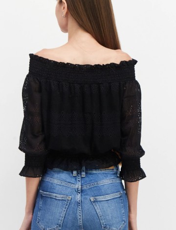 Top Vero Moda, negru