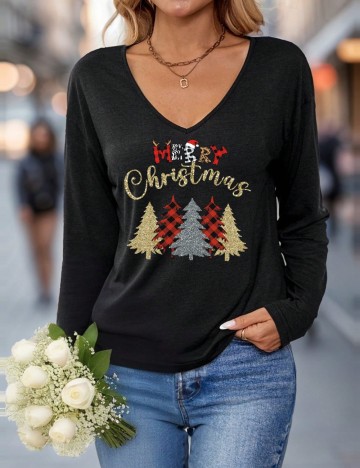 Bluză Shein Curve+, negru