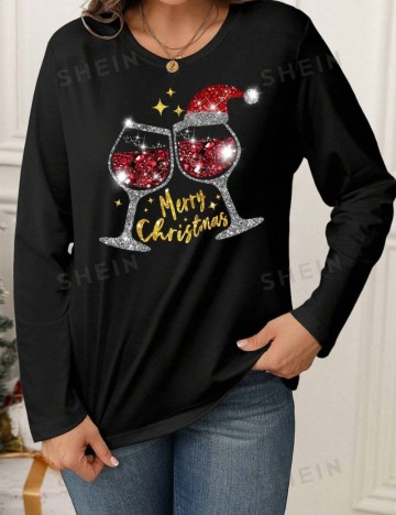 Bluză Shein Curve+, negru