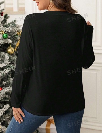 Bluză Shein Curve+, negru