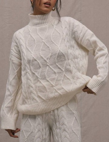 Pulover Shein MUSERA, crem