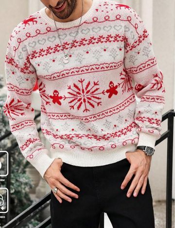 Pulover Shein MANFINITY, mix culori