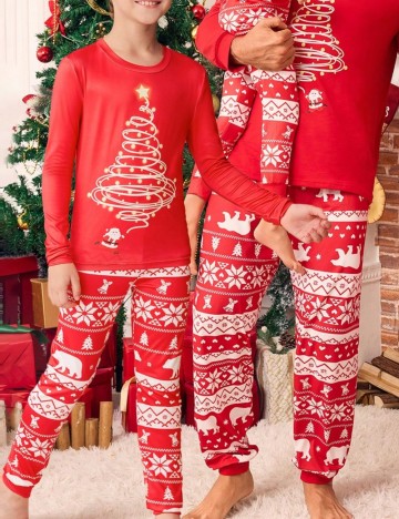 Compleu pijamale Shein, roșu