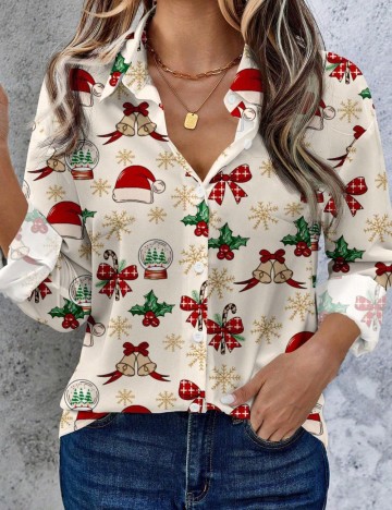 Cămașă Shein Curve+, mix culori