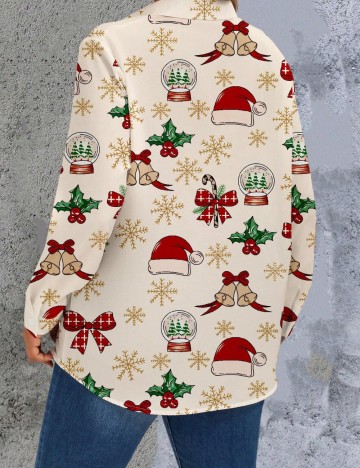 Cămașă Shein Curve+, mix culori