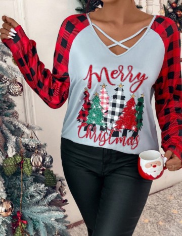 Bluză Shein Curve+, mix culori