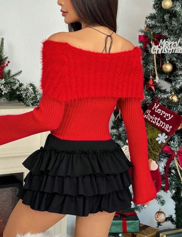 Pulover Shein, roșu