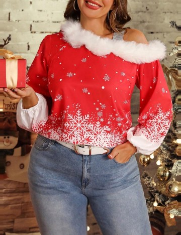 Cămașă Shein Curve+, mix culori