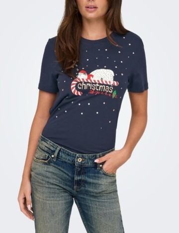 Tricou Only, albastru