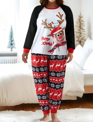 Compleu pijamale Shein Curve+, mix culori