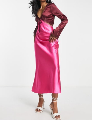 Rochie maxi Topshop, mix culori