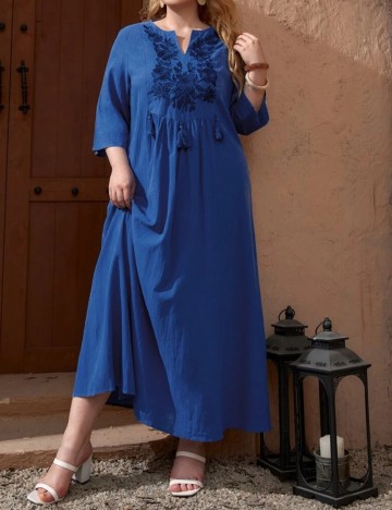 Rochie maxi Shein Curve+, albastru