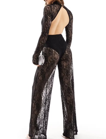 Salopetă lungă ASOS, negru