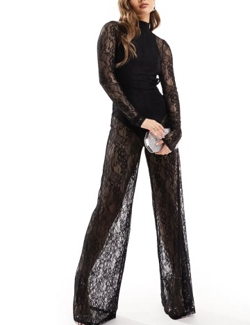 Salopetă lungă ASOS, negru