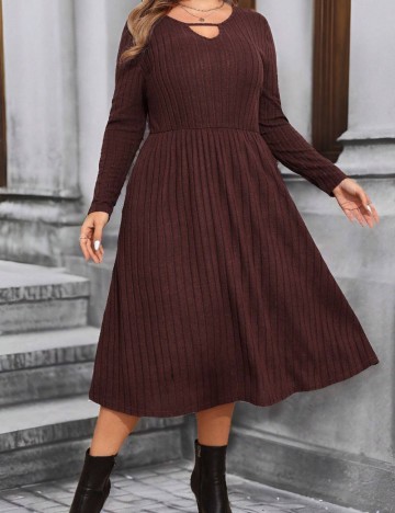 Rochie midi Shein Curve+, maro